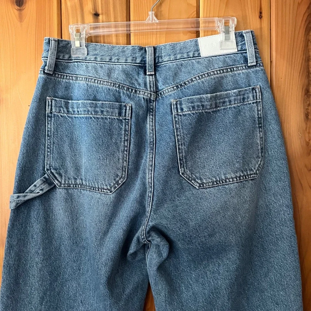 Pistola Denim Jeans Dylan Carpenter Mid Rise Relaxed Straight Medium Wash 28 - Picture 7 of 8